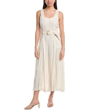 Maison Tara Linen-Blend Maxi Dress - Natural