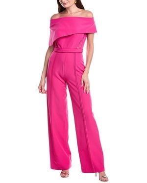 Rene Ruiz Off-The-Shoulder Jumpsuit - Pink