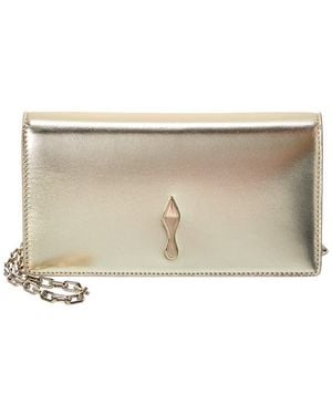 Christian Louboutin Bettina Leather Clutch - Natural