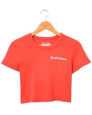 Junk Food Slim Fit Baby Tee - Red
