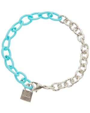 Juvell 18k Plated Silk Link Bracelet - Blue