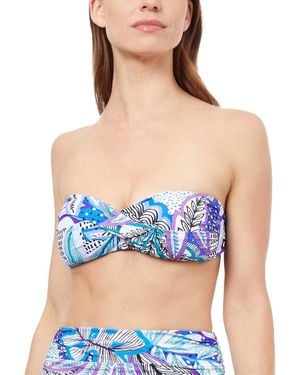 Gottex Tropic Boom Bandeau Bra - Blue