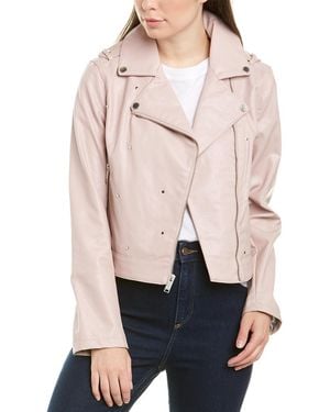 French Connection Nail Head Moto Jacket - Natural