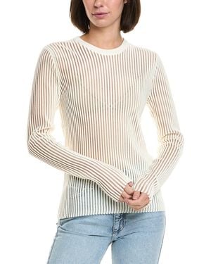 Helmut Lang Shirt Stripe Top - White