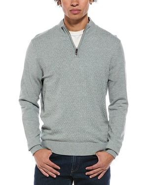 Point Zero Semi Fit 1/4-Zip Mock Neck Jumper - Grey