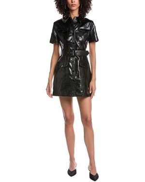 Toccin Lydia Snap Front Shirtdress - Black