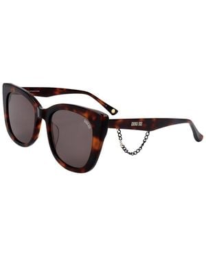 Anna Sui As2209 56Mm Sunglasses - Brown