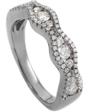Diamond Select Cuts 18k & Rhodium 0.57 Ct. Tw. Diamond Ring - Metallic