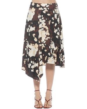 Alexia Admor Jess Asymmetric Skirt - White