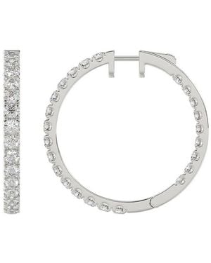 Ethos Creations 14k 7.00 Ct. Tw. Lab-grown Diamond Earrings - White