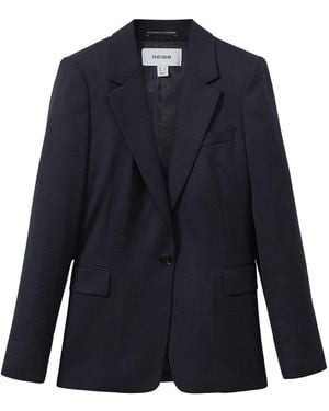 Reiss Hallie Wool-Blend Blazer - Blue