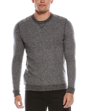 Autumn Cashmere Birdseye Cashmere Crewneck Sweatshirt - Grey