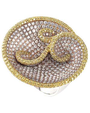 Gemstones 18k Two-tone 6.29 Ct. Tw. Diamond Ring - White