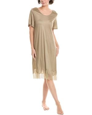 Hanro Melia Round Neck Nightgown - Natural