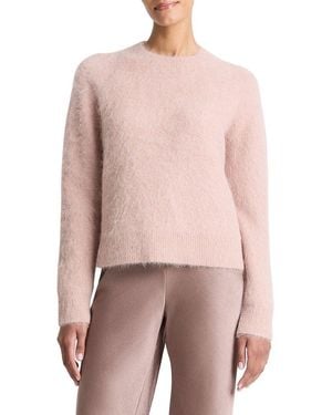 Vince Alpaca-Blend Crewneck Sweater - Pink