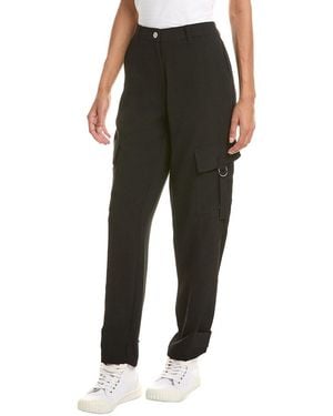 DKNY Satin Cargo Pant - Black