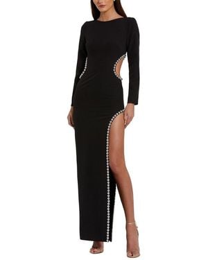 Mac Duggal Embellished Long Dress - Black