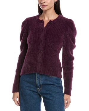 Rebecca Minkoff Fuzzy Janine Cardigan - Purple