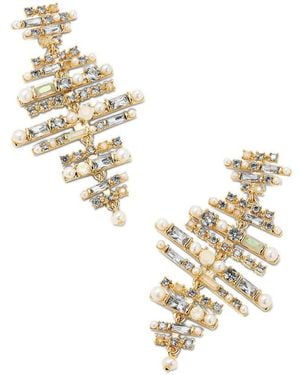 Kendra Scott Madelyn 14K Plated Gemstone Cz Statement Earring - Metallic