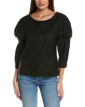 3.1 Phillip Lim Puff Sleeve Top - Black