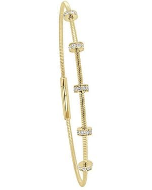 Sabrina Designs 14K 0.25 Ct. Tw. Diamond Flexible Bangle - Metallic