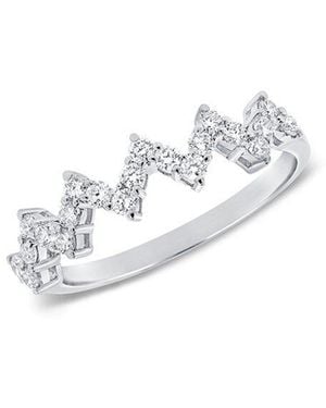Sabrina Designs 14K 0.38 Ct. Tw. Diamond Heart Beat Band Ring - White