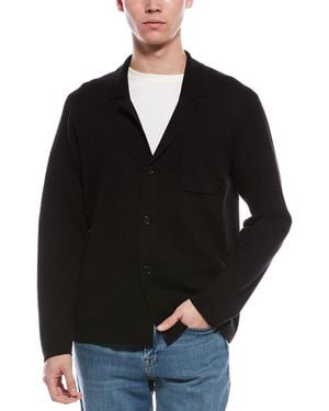 Bruno Magli Merino Wool Cardigan - Black