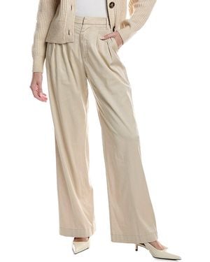 7 For All Mankind Pleated Chino - Natural