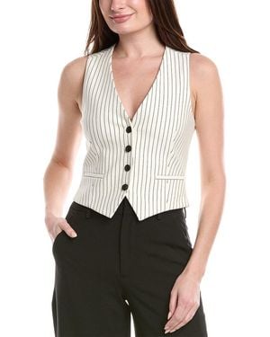 Rag & Bone Priya Ponte Vest - White