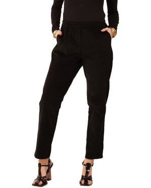 Hale Bob Cotton Corduroy Cropped Trousers - Black