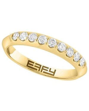 Effy Fine Jewelry 14K 0.18 Ct. Tw. Diamond Ring - Metallic