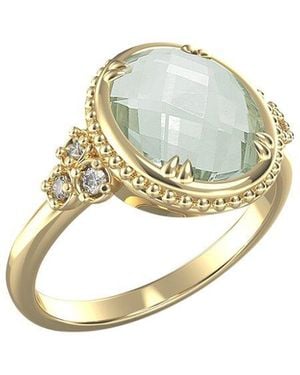Reiss 14K 2.65 Ct. Tw. Diamond & Amethyst Ring - Metallic