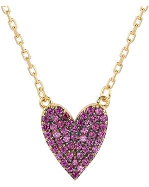 Suzy Levian CZ Jewelry Suzy Levian Silver Cz Necklace - Purple