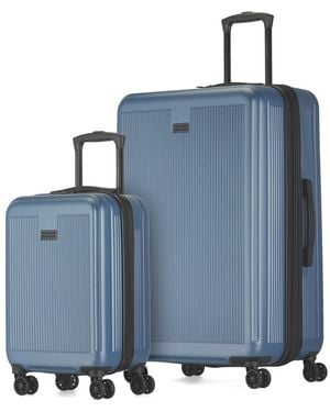 Bugatti Singapore 2pc Hardside Expandable Luggage Set - Blue