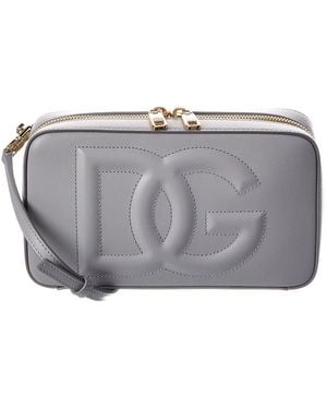 Dolce & Gabbana Dg Small Leather Camera Bag - Gray