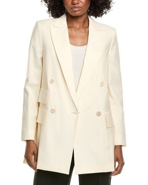 Max Mara Elegia Wool Blazer - Natural