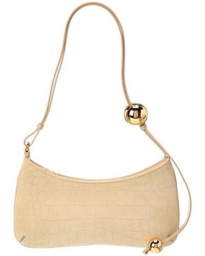 Jacquemus Bamabino Large Suede Shoulder Bag - Natural