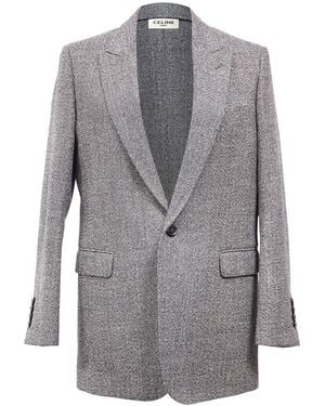 Celine Single-breasted Blazer (authentic Pre-loved) - Gray