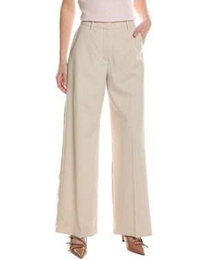 Max Mara Weekend Angola Wool Trouser - Natural