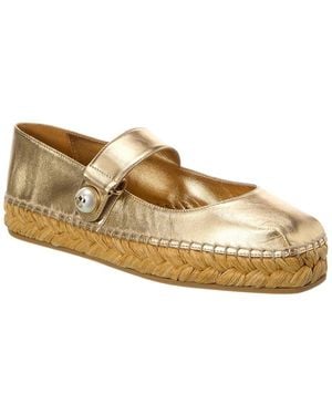 Jimmy Choo Fayence Leather Espadrille - White