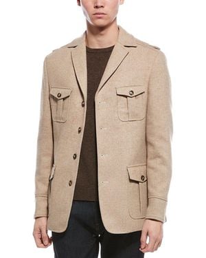 Paisley & Gray Wool-Blend Utility Jacket - Natural
