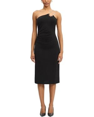 Hervé Léger Strappy Jersey Midi Dress - Black