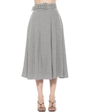 Alexia Admor Eline A Line Skirt - Grey