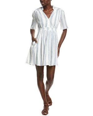 Garrie B Printed Mini Dress - White