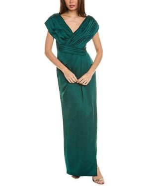 THEIA Column Gown - Green