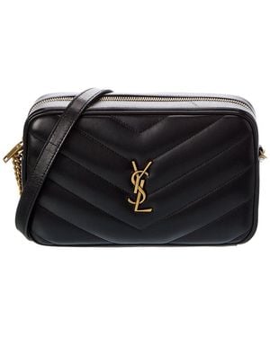 Saint Laurent Loulou Leather Camera Bag - Black