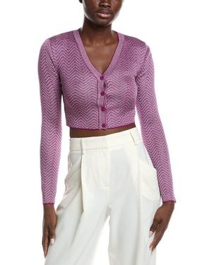 Missoni Textured Cardigan - Purple