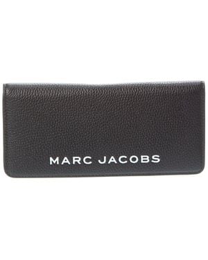 Marc Jacobs Leather Open Face Wallet - Grey