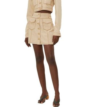 FARM Rio Mini Skirt - Natural