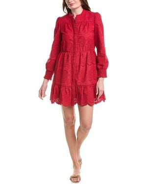 Sail To Sable Cinched Waist Mini Dress - Red